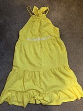 GIRLS YELLOW CHAPS DRESS SIZE 12-14