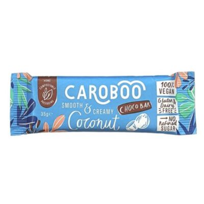 Caroboo glatte & cremige Kokosnuss Johannisbrotriegel 35g - 20er Pack