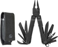 Leatherman Rebar Multiutensile in Acciaio Inox con Guaina Molle in Ossido Nero - 17pz