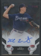 2019 Topps High Tek #HTA-KW Kyle Wright High Tek Autographs Black #/50