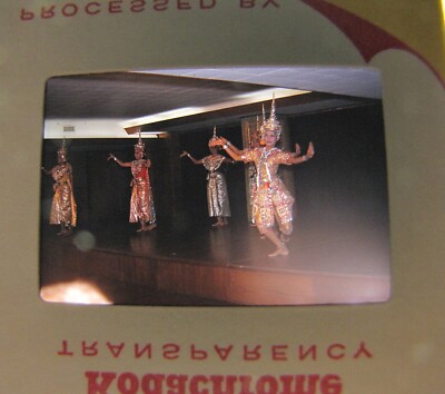 1963 Kodachrome Slide Color Photograph 35mm Bangkok Thailand Nora Dancers