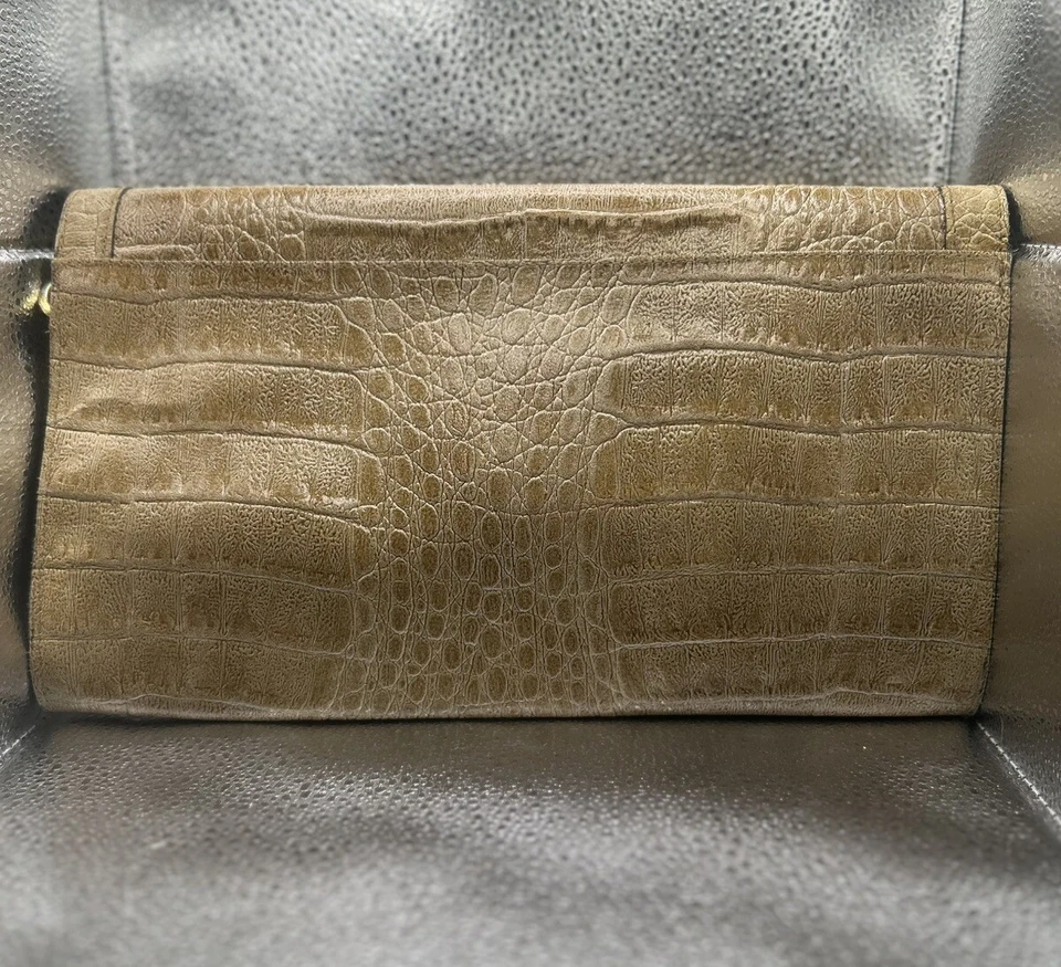 AMELIA BERKO Genuine Leather Alligator Clutch - Image 3 of 4