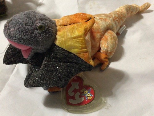 Three Beanie Babies Prehistoric Creatures Swoop Scorch Slayer - Picture 3 of 6