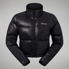 BERGHAUS Arkos Reflect Water Resistant Cropped Down Puffer Jacket Black RRP�220