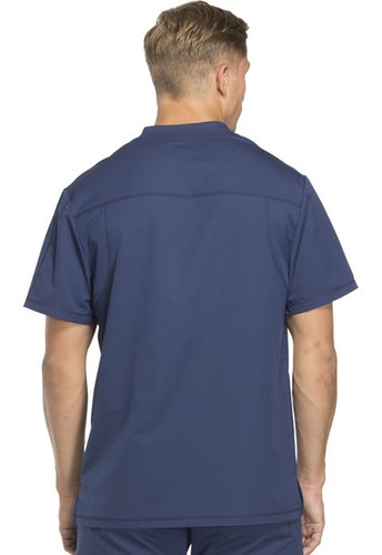 Navy Dickies Scrubs Dynamix Mens V Neck Top DK610 NAV - Picture 3 of 6