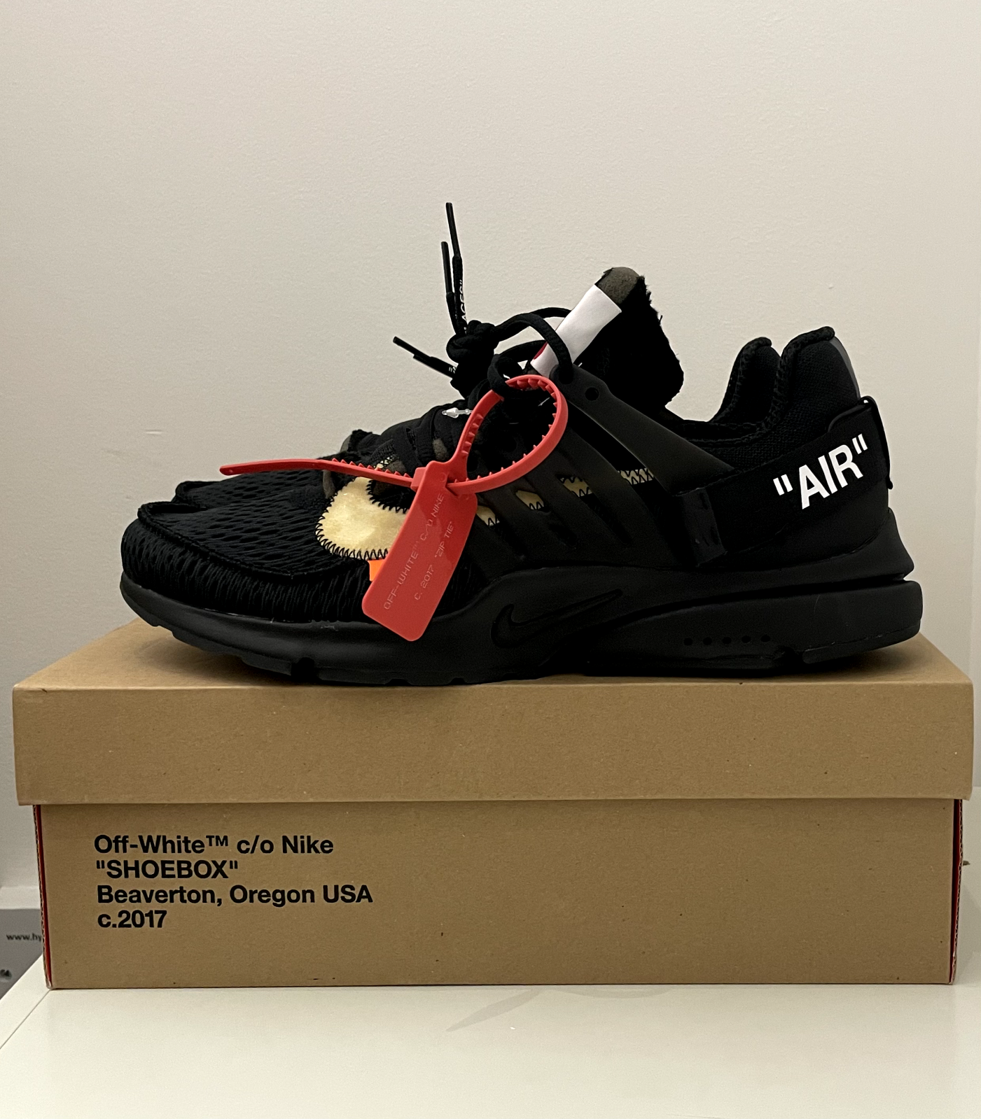 OFF WHITE X NIKE Nike x Off White Air Presto "Black" taglia US 11 UK 10 AA3830 002 The Ten Real