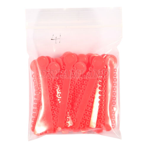 1040 Stck. Ligaturkrawatte Zahnkieferorthopädie Ring Elastisch Latexbänder 45 Farben - Bild 337 von 496