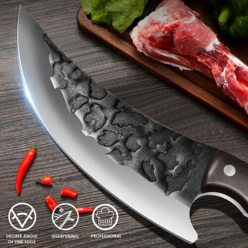 Full Tang Fleisch Cleaver Messer Handgemachte geschmiedete Küche Chef Messer - Bild 2 von 8