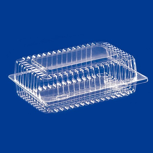 10300 Plastic Disposable Clear Boxes for Food CAKE SIZE 185 x 120 x