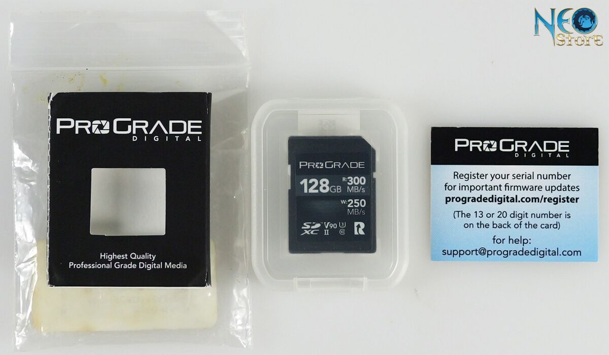ProGrade Digital 128GB SDXC UHS-II V90 300MB/s read 250MB/s ProGrade Digital 128GB SDXC UHS-II V90 300MB/s read 250MB/s