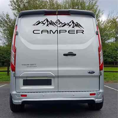 Passend für Ford Transit Custom Transit Mk6 Mk7 Grafik Mountain Hecktür Camper