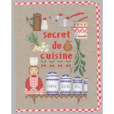 Copertina quaderno Le Bonheur des Dames kit punto croce contato "Kitchen Secrets