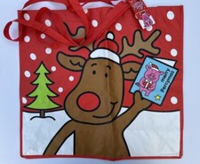 Marks & Spencer M&S Extra Large Percy Pig Reindeer Christmas Shopping Bag New