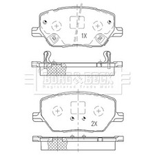 Set of Front Brake Pads for ALFA ROMEO TONALE (2022-) 965 1.6L 96kW 131PS