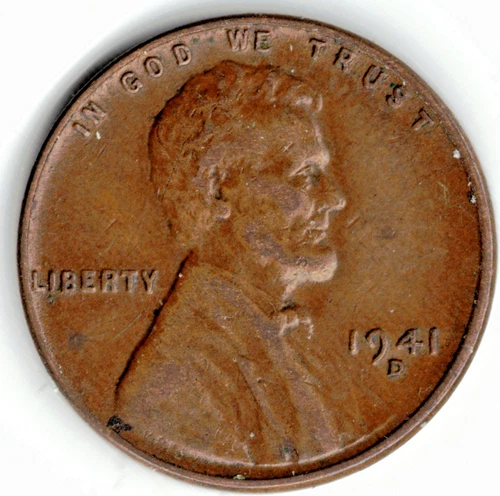 1941D Lincoln cent in EXTRA FINE condition ~ PLEASE SEE THE SCAN    stk 40-1