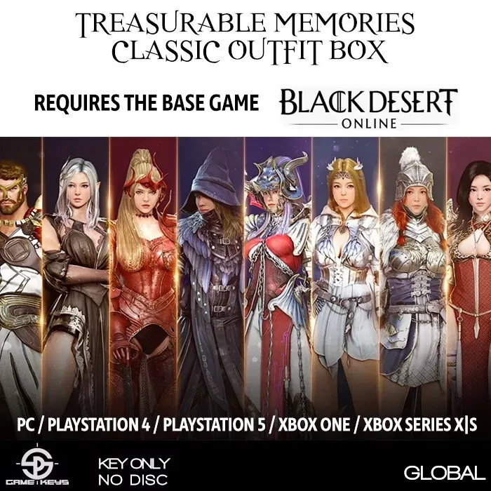 Black Desert Online - Treasurable Memories Classic Outfit Box DLC GLOBAL Web  Key