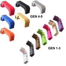 For GLOCK Gen 1 2 3 4  5 CUSTOM STIPPLED Extended Magazine Release  Choose Model