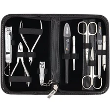 3 Swords Germany - brand quality 10 piece manicure pedicure grooming kit set 