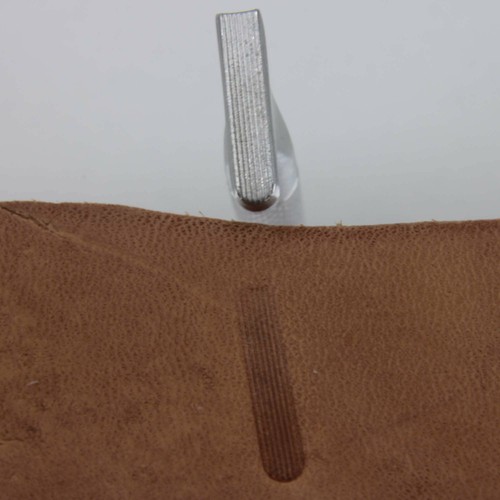 Estampilla sombreadora central delgada de acero inoxidable Craftplus (herramienta de estampado de cuero) - Imagen 2 de 6