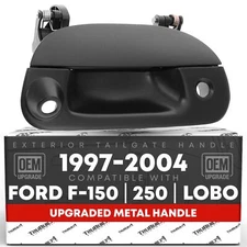 Tailgate Handle for Ford F-150, F-250, Lobo - Black, Keyhole, Camera Hole