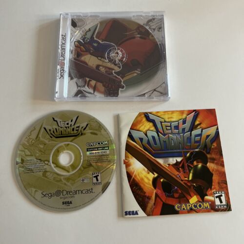 Tech Romancer (Sega Dreamcast, 2000) Authentic Manual/ Disc- Repro Case- Tested