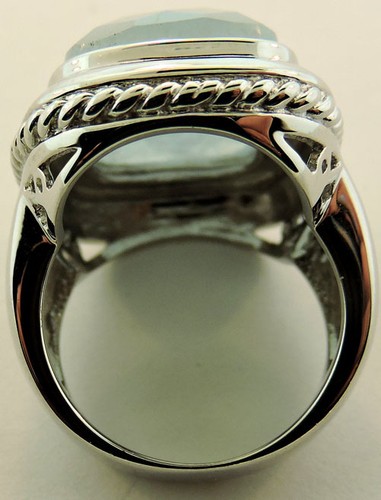 ROSS SIMONS STERLING SILVER CHALCEDONY RING SIZE 7 - Picture 4 of 5