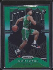CARSEN EDWARDS 2019-20 PANINI PRIZM GREEN ROOKIE PRIZMS RC #276