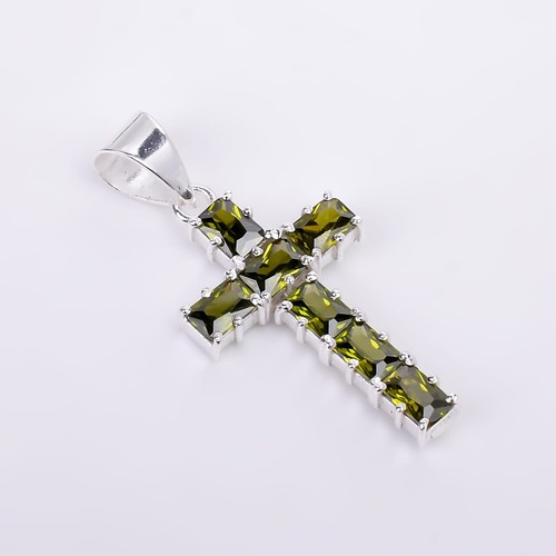Peridot Gemstone Handmade CristmasPendant.925 Sterling Silver Peridot pendant1.2 - Picture 4 of 4