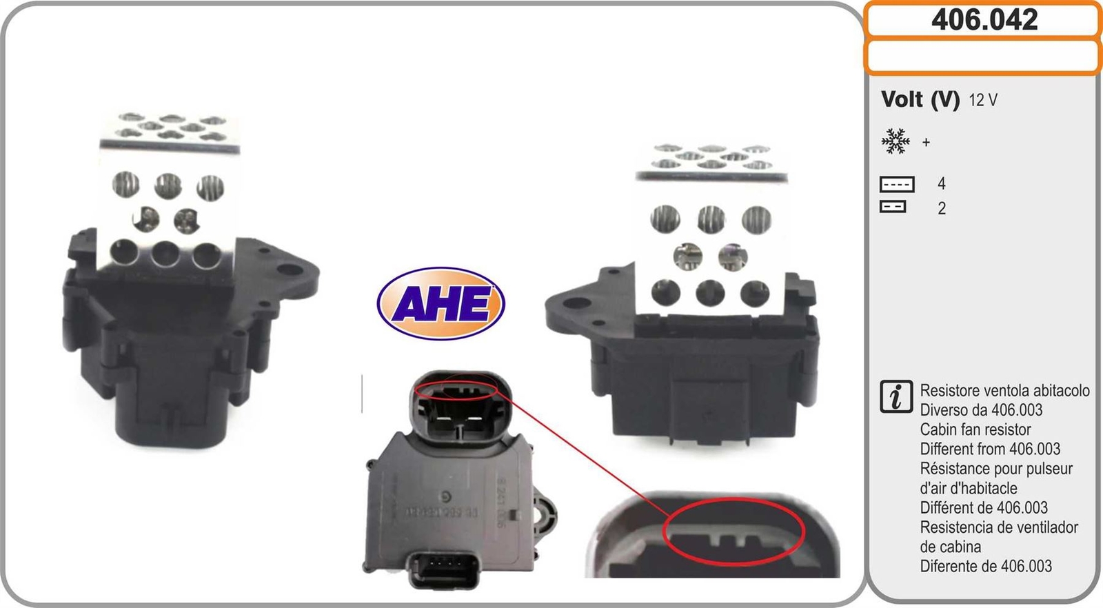 Résistance de ventilateur Peugeot 5008 rétablissant les vitesses de soufflerie