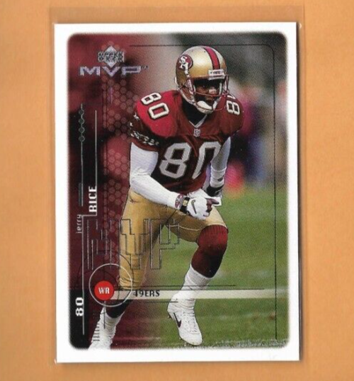 1999 Upper Deck MVP Jerry Rice San Francisco 49ers Football Card
