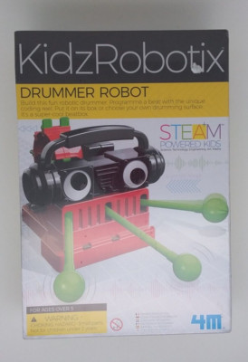 Drummer Robot / KidzRobotix / Model Kit / Brand New / 4M