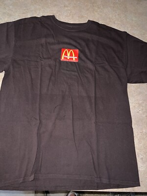 Travis Scott McDonald's★トラヴィス Sesame Tシャツ 黒/茶 Travis Scott X Mcdonald's Sesame Inv T-shirt Black/brown