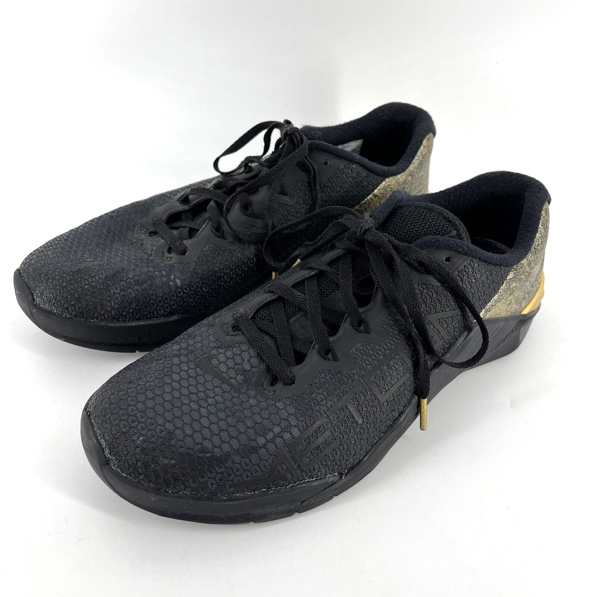 Gold Sneakers Nike Metcon Black And Gold EUC Nike Men US Metcon X