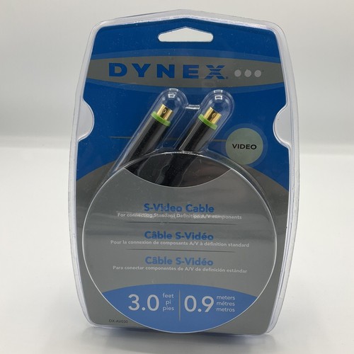 Sealed - Dynex S-Video Cable DX-AV030 3.0 Feet 0.9 Meters - New - Foto 1 di 2