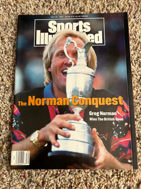 Greg Norman Sports Illustrated 7/26/93 Newsstand Edition NO LABEL