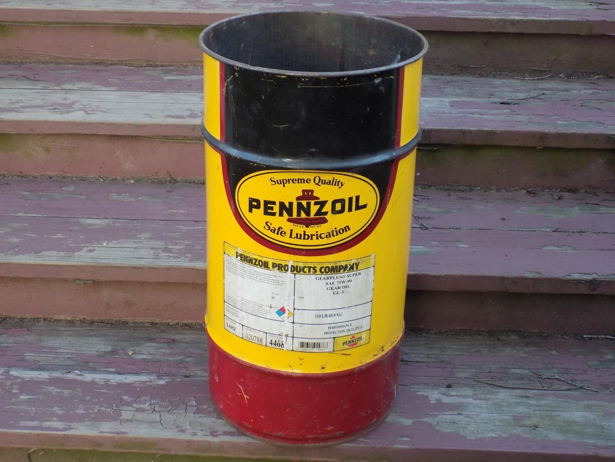 ペンゾイル 空ドラム缶 約60リットル PENNZOIL ヴィンテージ 439642ee7f29a0098375b5516f55ef