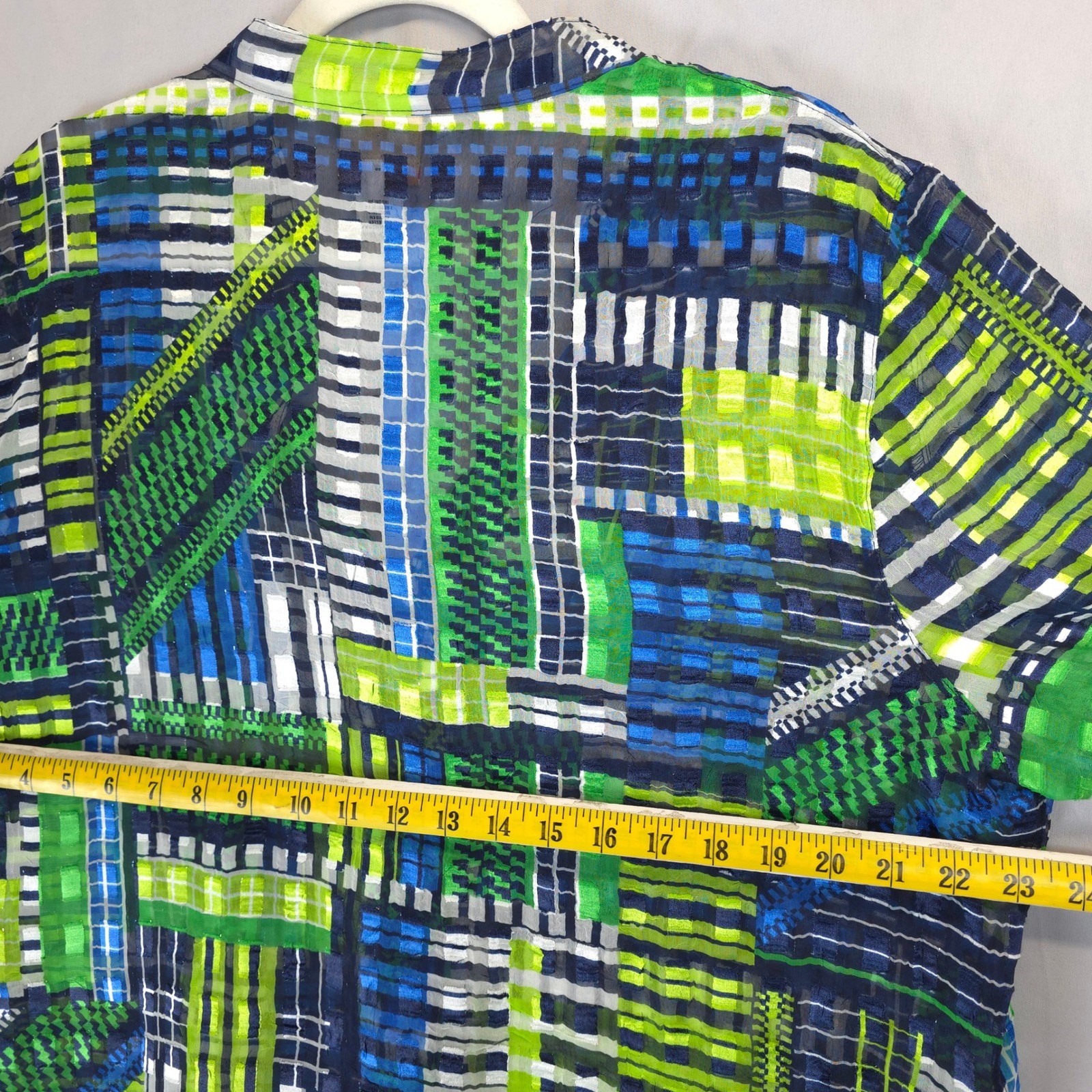 Ruby Rd Geometric Print Button Front Blouse Women… - image 5