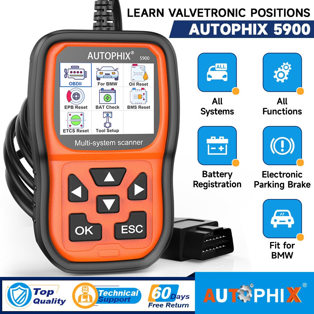 Fit for BMW Car Code Reader OBD2 Scanner Diagnostic Tool All System ABS EPB SAS