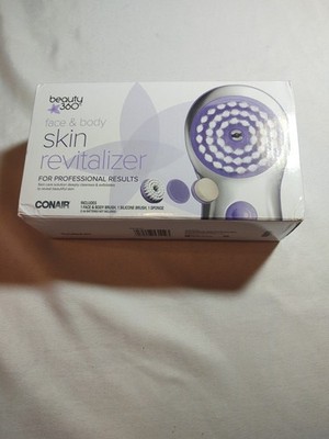 Conair Beauty 360 Face & Body Skin Revitalizer Brush 2 Speeds Battery Powered