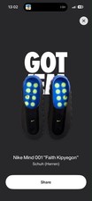Nike Mind 001 Flyknit Slide Hyper Royal Black...