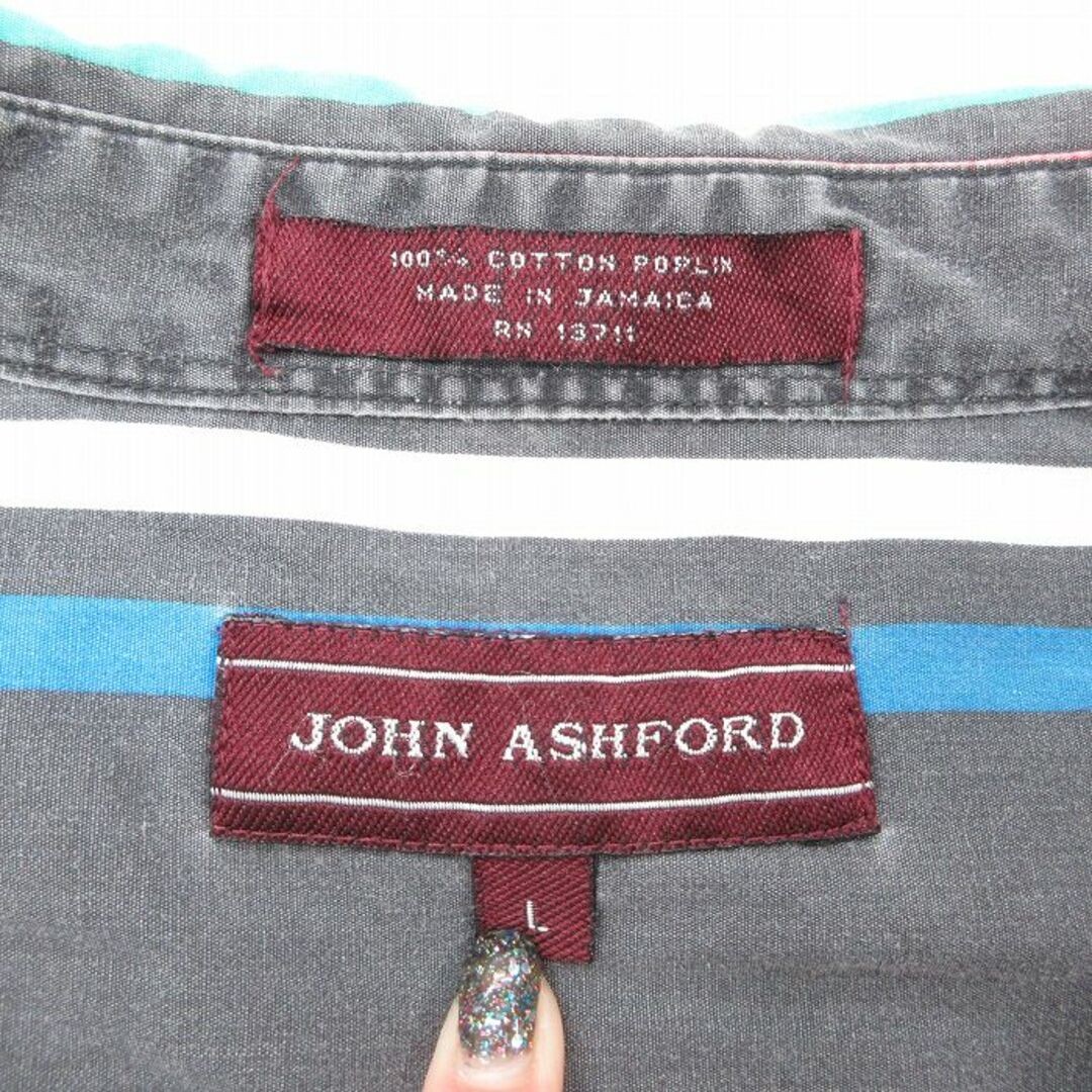 ALTRA Camicie XL vintage manica corta uomo cotone bottoni grigio altre usate SSYR 0