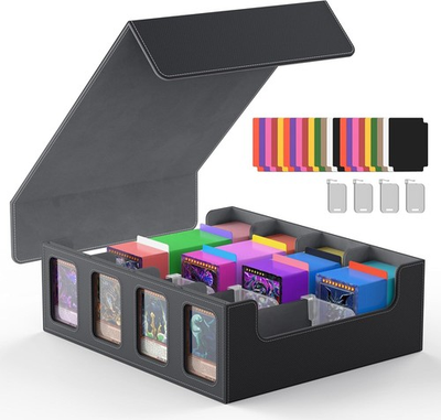 #ad Trading Card Storage Box 3000 MTG Deck Box Commander Card Deck Case with Remo $38.99