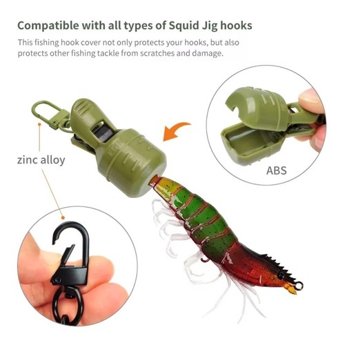 Protective Cover Webfoot Octopus Egi Hooks Cover Sea Fishing - Picture 8 of 10