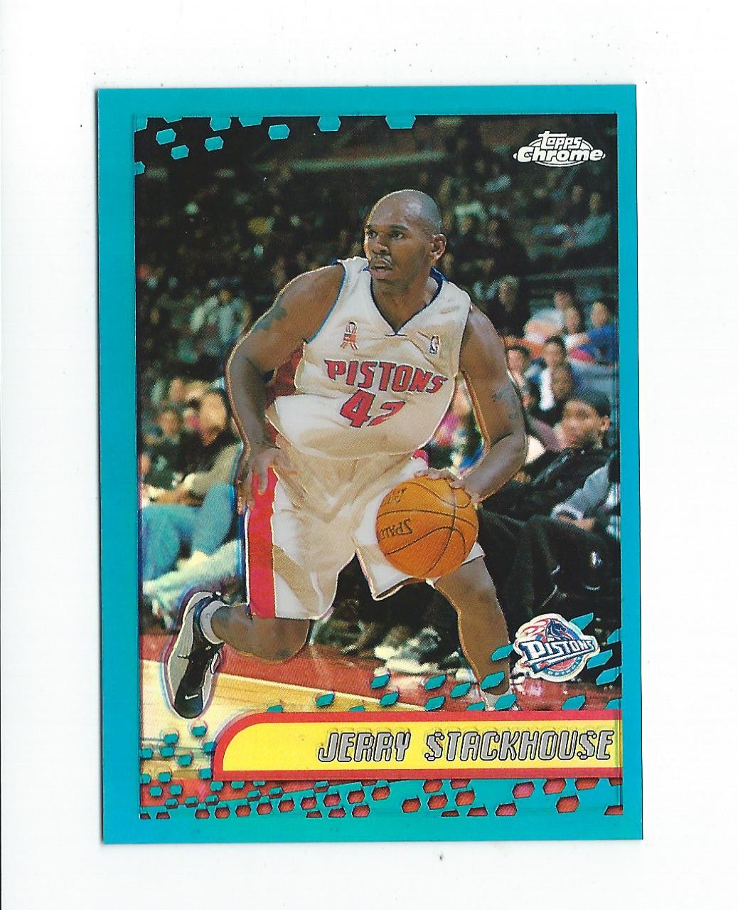 2001-02 Topps Chrome Refractor #24 Jerry Stackhouse Pistons