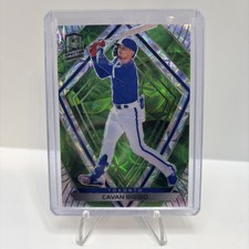 2020 Panini Chronicles Spectra Cavan Biggio Green Prizm #50 31/49. Blue Jays