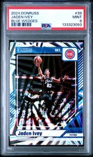 2024 PANINI DONRUSS BLUE WEDGES #39 JADEN IVEY 49/75 PSA 9