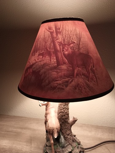 Whitetail Crossing LE Greg Alexander Bradford Exchange Accent Lamp 16" #A0859 - Picture 3 of 21