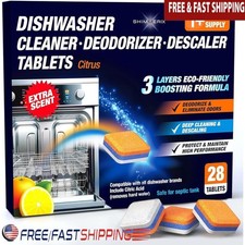 Eco-Friendly Dishwasher Tablets 3-Layer Cleaning 28 Tablets Hard Water Removal