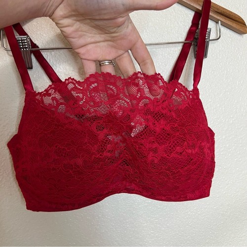 Soma 0913 Bridget red lace cami camisole bra 38C - Picture 2 of 7