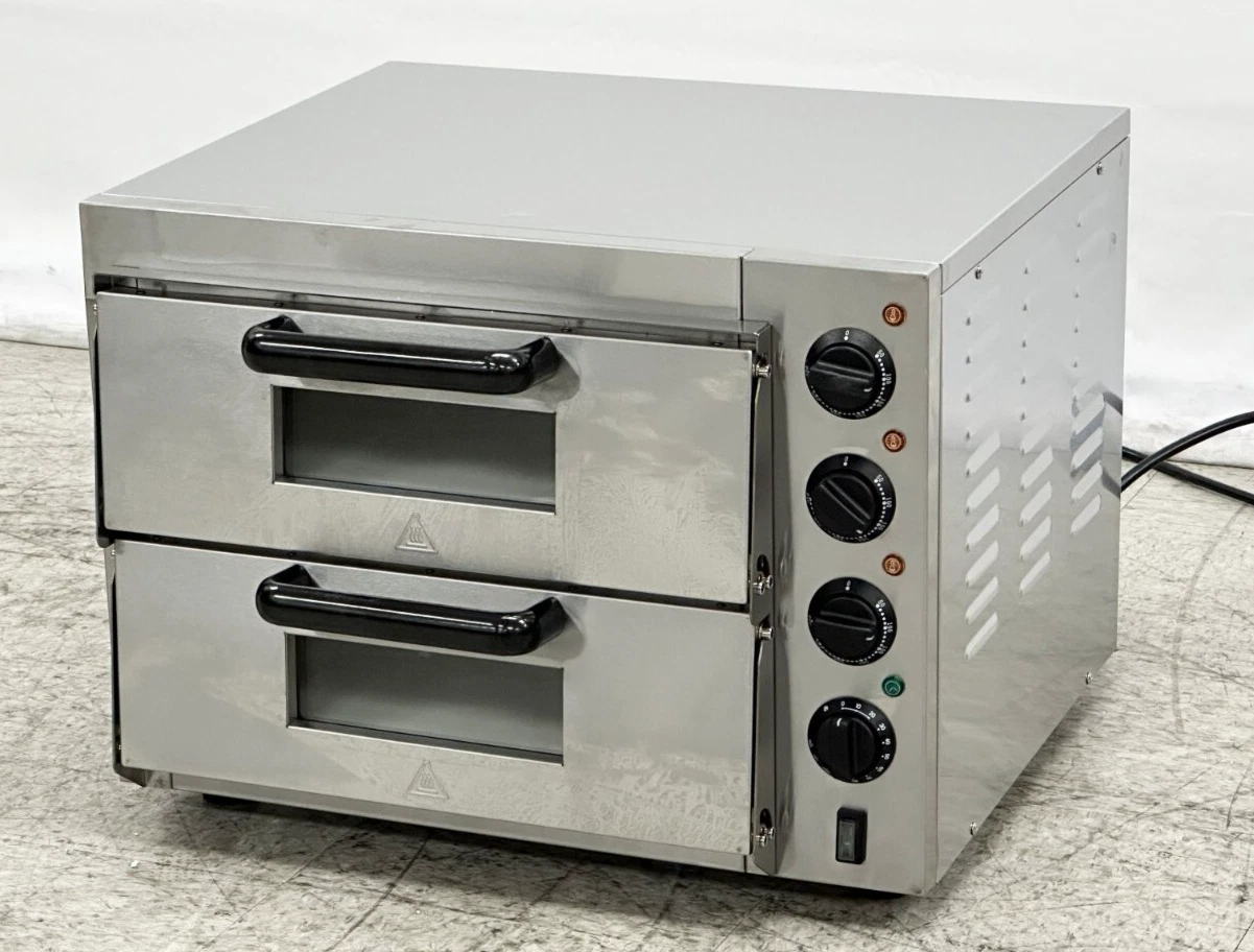NEW 16" Double Deck Electric Stone Base Pizza Oven Bakery Cooker Wings 110V
Opens in a new window or